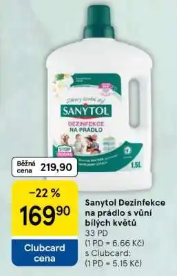 Sanytol Dezinfekce na prádlo s vůní bílých květů