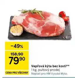 Tesco Vepřová kýta bez kosti nabídka