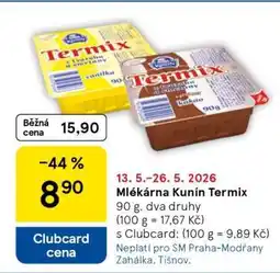 Tesco Mlékárna Kunín Termix nabídka