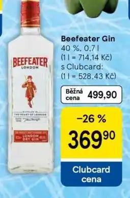Tesco Beefeater Gin nabídka
