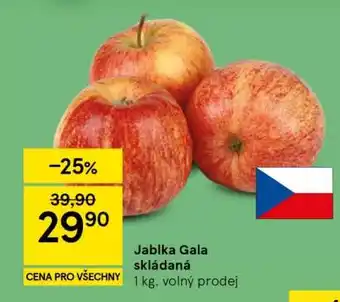 Tesco Jablka Gala skládaná nabídka