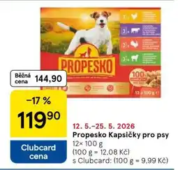 Tesco Propesko Kapsičky pro psy nabídka