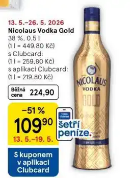 Tesco Nicolaus Vodka Gold nabídka