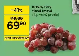 Tesco Hrozny révy vinné tmavé nabídka