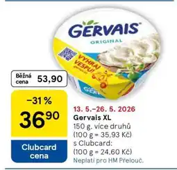 Tesco Gervais XL nabídka