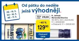 Tesco R. Jelínek Moravská lihovina nabídka