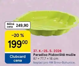 Tesco Paradiso Pískoviště mušle nabídka