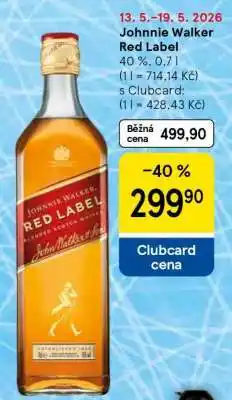 Tesco Johnnie Walker Red Label nabídka