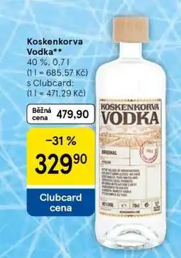 Tesco Koskenkorva Vodka nabídka