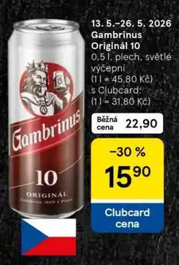 Tesco Gambrinus Originál 10 nabídka