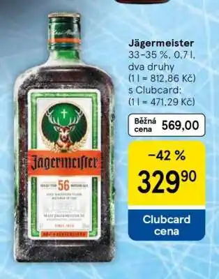 Tesco Jägermeister nabídka