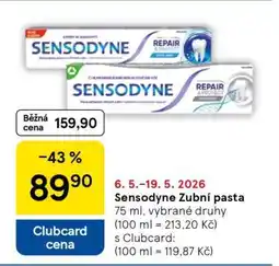 Tesco Sensodyne zubní pasta nabídka