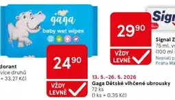 Tesco Gaga Dětské vlhčené ubrousky nabídka