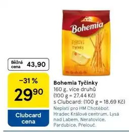 Tesco Bohemia Tyčinky nabídka