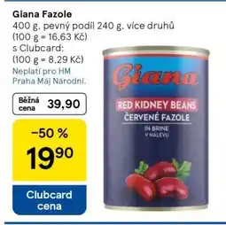 Tesco Giana fazole nabídka