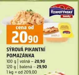 Terno Sýrová pikantní pomazánka nabídka