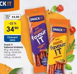 Tesco Snack It! Kabanos klobásky nabídka