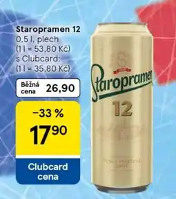 Tesco Staropramen 12 nabídka