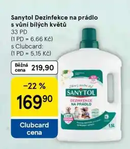Tesco Sanytol Dezinfekce na prádlo s vůní bílých květů nabídka