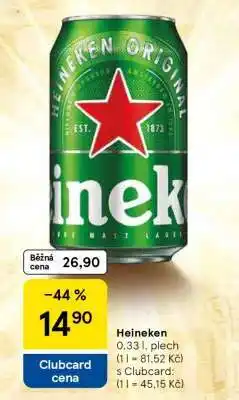 Tesco Heineken nabídka