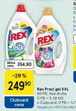 Tesco Rex Prací gel XXL nabídka