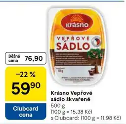 Tesco Krásno Vepřové sádlo škvařené nabídka