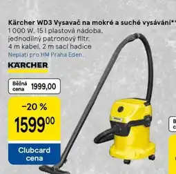 Tesco Kärcher WD3 Vysavač na mokré a suché vysávání nabídka