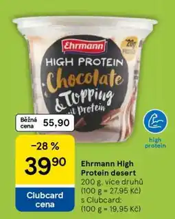 Tesco Ehrmann High Protein desert nabídka