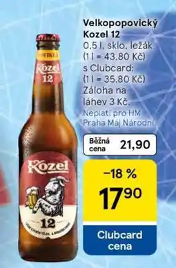 Tesco VELKOPOPOVICKÝ KOZEL 12 nabídka