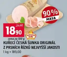Terno Kuřecí česká šunka originál z prsních řízků nejvyšší jakosti nabídka