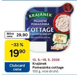 Tesco KRAJÁNEK Pomazánka cottage nabídka