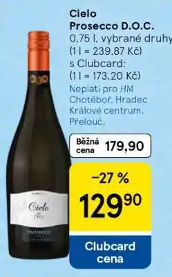 Tesco Cielo Prosecco D.O.C nabídka