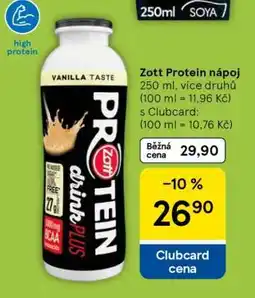 Tesco Zott Protein nápoj nabídka