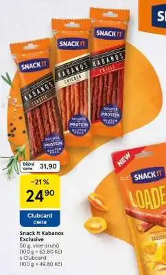 Tesco SNACK IT Kabanos exclusive nabídka