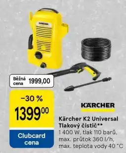 Tesco Kärcher K2 Universal Tlakový čistič nabídka