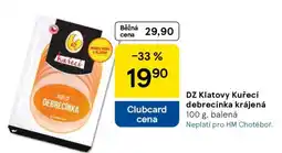 Tesco DZ Klatovy Kuřecí debrecínka krájená nabídka