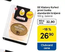 Tesco DZ Klatovy Kuřecí prsní šunka standardní krájená nabídka