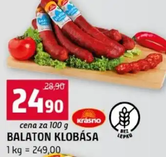 Terno Balaton klobása nabídka