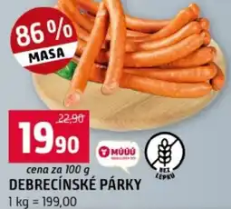 Terno Debrecínské párky nabídka