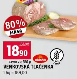 Terno Venkovská tlačenka nabídka