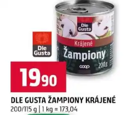Terno Dle gusta žampiony krájené nabídka