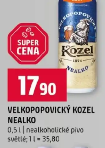 Terno Velkopopovický kozel nealko nabídka