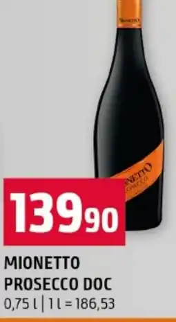 Terno Mionetto prosecco DOC nabídka