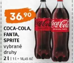 Terno Coca-cola, fanta, sprite nabídka