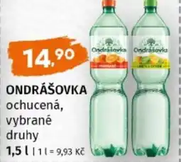 Terno Ondrášovka ochucená nabídka