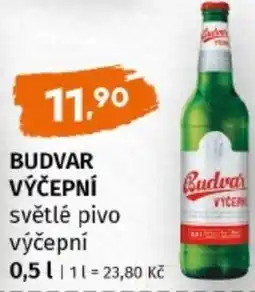 Terno Budvar výčepní světlé pivo výčepní nabídka