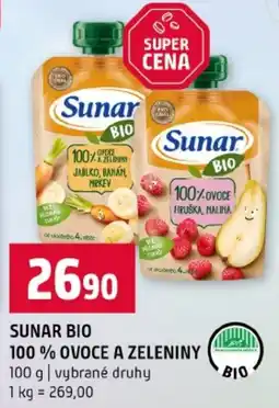 Terno Sunar bio 100% ovoce a zeleniny nabídka