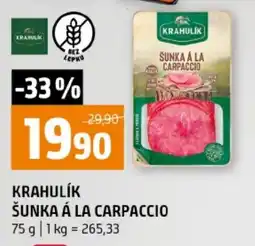 Terno Krahulik šunka á la carpaccio nabídka