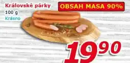 ESO MARKET Královské párky nabídka