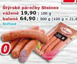 ESO MARKET Štýrské párečky Steinex nabídka